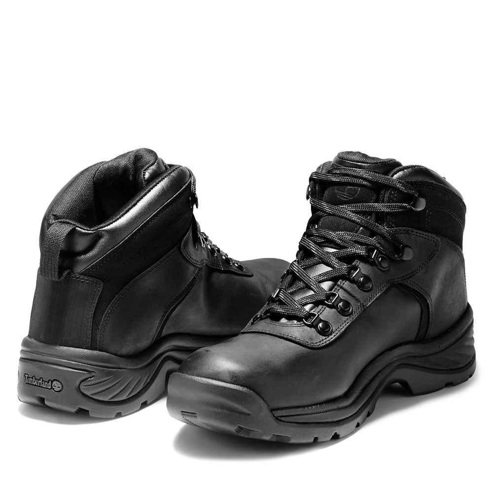 Bocanci De Drumeție Timberland Barbati Negrii - Flume Mid Waterproof - Romania - FOCWTK123